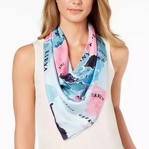 Kate Spade Going Places Silk Scarf